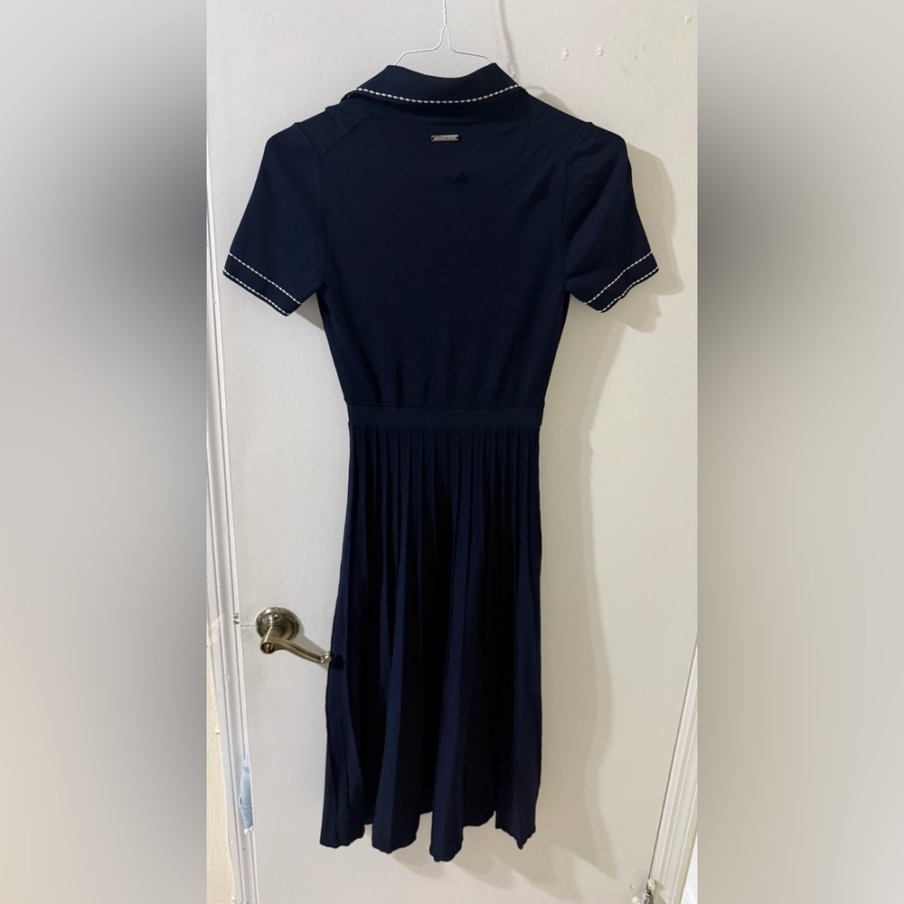 MICHAEL Michael Kors Navy Polo with White Contrast Stitching - Picture 5 of 5